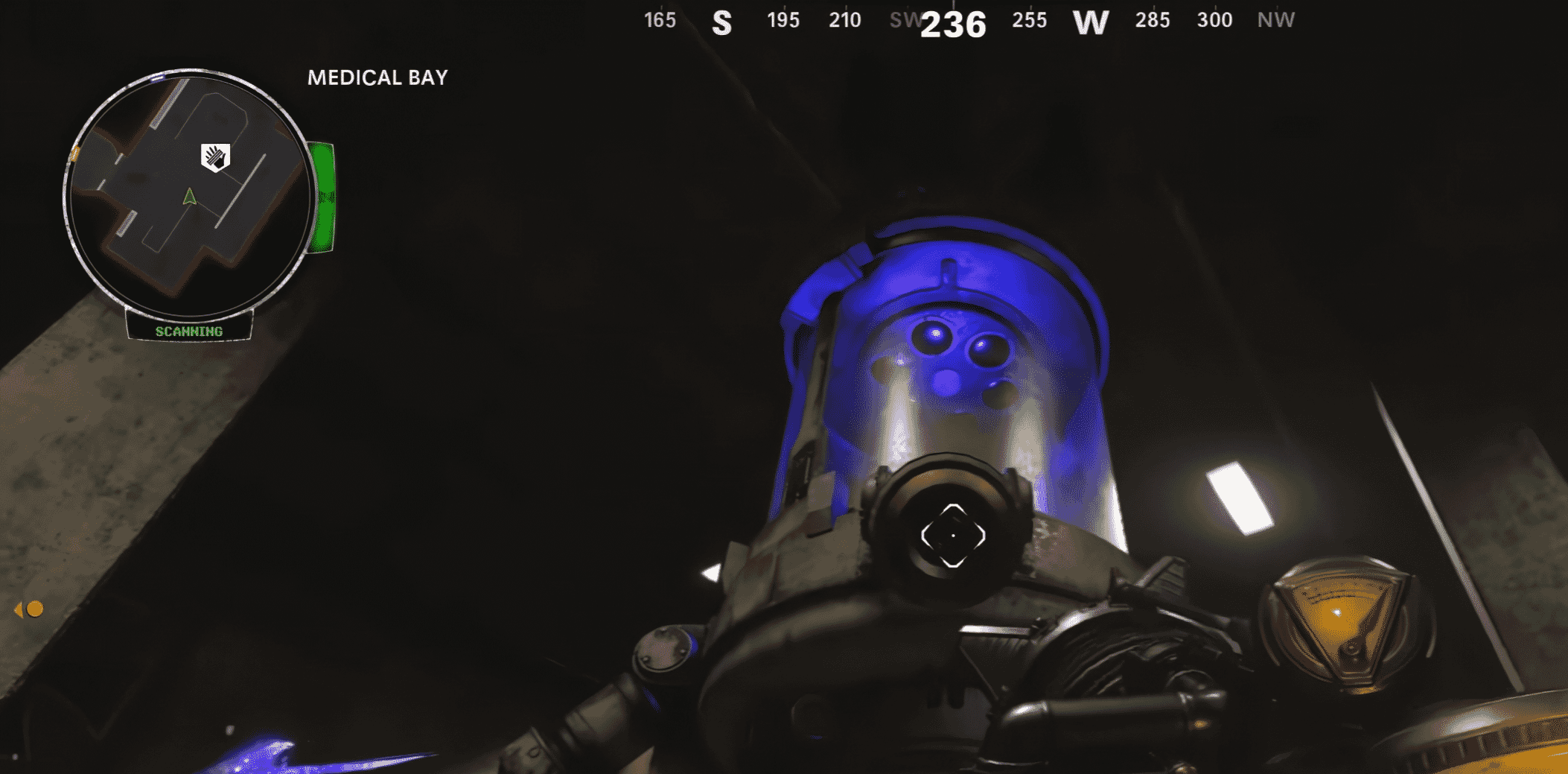 Electrobolt Corner on Med Bay Canister